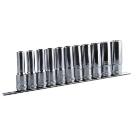 Довгі головки 1/2" 78 мм, комплект 11шт BOXO
