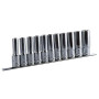 Довгі головки 1/2" 78 мм, комплект 11шт BOXO