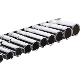 Довгі головки 1/2" 78 мм, комплект 11шт BOXO