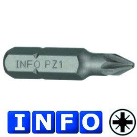 1/4" Бита Pozidriv PZ.2, L=30 мм (INFO 922302 I)