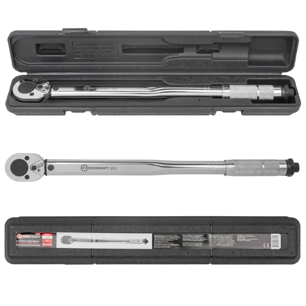 Динамометричний ключ 1/2" (28-210 Нм) FORCEKRAFT FK-1203