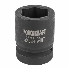 Головка торцева ударна 1" 34 мм (6-гр.) FORCEKRAFT FK-48534