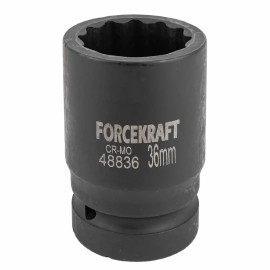 Гoлoвкa тopцeвa удapнa 1" 36 мм (12-гр.) FORCEKRAFT FK-48836
