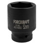 Головка торцева ударна глибока 1" 52 мм (6-гр.) FORCEKRAFT FK-48510052