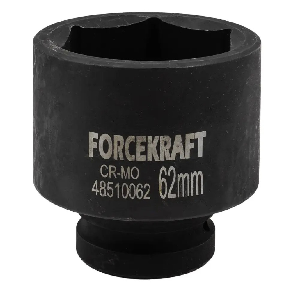 Головка торцева ударна глибока 1" 62 мм (6-гр.) FORCEKRAFT FK-48510062