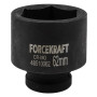 Головка торцева ударна глибока 1" 62 мм (6-гр.) FORCEKRAFT FK-48510062