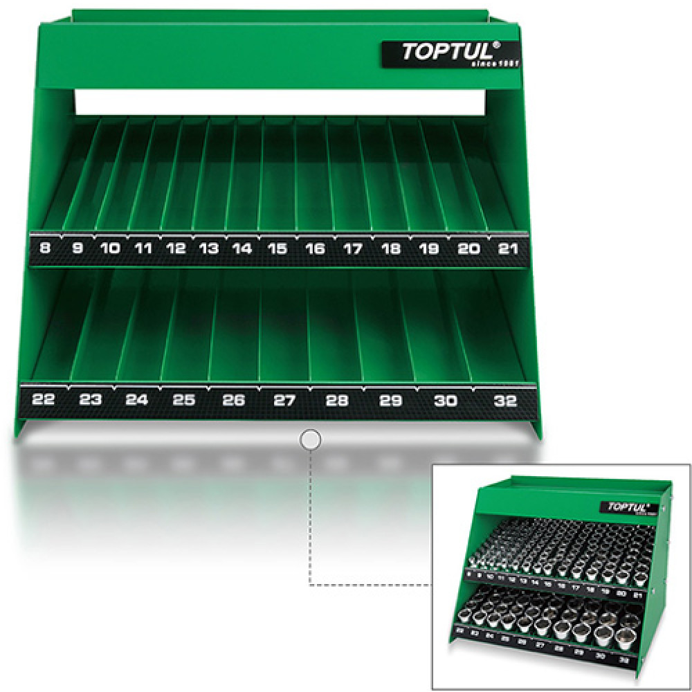 Полка выставочная для головок 1/2"  TOPTUL TBAB0304