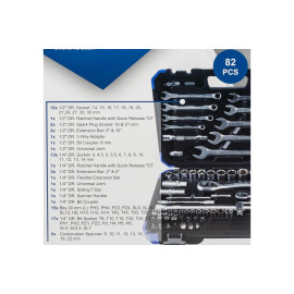 Набір інструменту 82 пр. 1/2", 1/4" (6-гр.) (4-32 мм) Scheppach SCH-4821-5