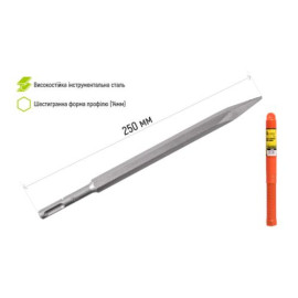 Alloid. Зубило по бетону пикообразное SDS-plus 14x250мм