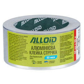 Alloid. Скотч алюминиевый 48мм х 40м, 50мкм