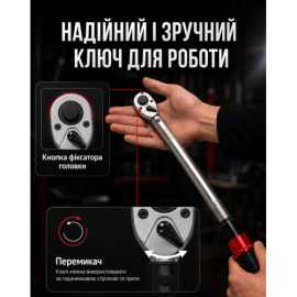 Alloid . Динамометрический  ключ 1/2"DR 40-210HM