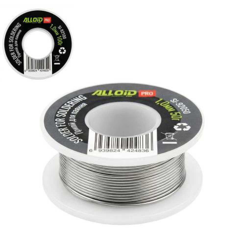 Alloid Pro. Припой для пайки 1,0мм, ПОС60 100г