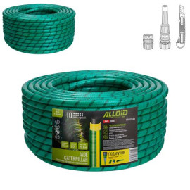 Alloid Pro. Шланг армированный 4-х слойный, "JADE CATERPILLAR"  1/2" 50м + подарок