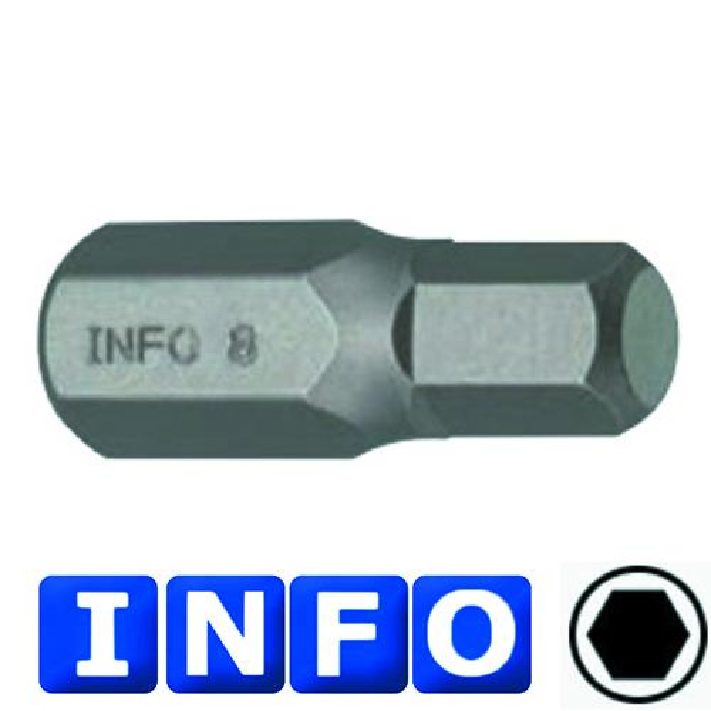 10 мм Бита 6-гр. (HEX) 4 мм, L=30 мм (INFO 9743004 I)