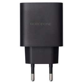 Сетевое зарядное устройство с дисплеем BOROFONE BA98A USB-C1/C2:30W, USB-A?18W Black