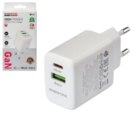 Сетевое зарядное устройство BOROFONE BN29 PD30W+QC3.0 18W White