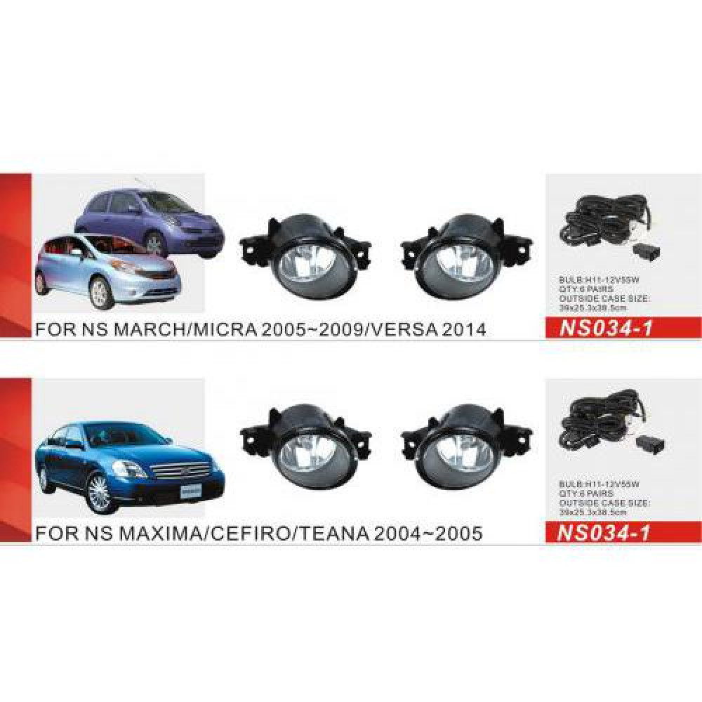 Фары доп.модель Nissan Cars/NS-034L/LED-12V9W+LED-1W/2в1/эл.проводка