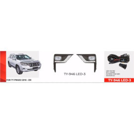 Фары доп.модель Toyota LC  FJ200 2008-12/TY-968L/LED-12V4W/4W/DRL+TURN/эл.проводка