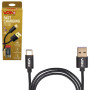 Кабель VOIN CC-1101C BK USB - Type C 5А, 1m, black (супер быстрая зарядка/передача данных)