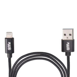 Кабель  VOIN CC-1801L BK, USB - Lightning 3А, 1m, black (быстрая зарядка/передача данных)