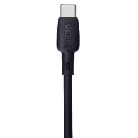 Кабель  VOIN CC-1202C Type C - Type C 60W 1m, black (быстрая зарядка/передача данных)