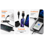 Кабель VOIN CC-1501C USB - Type C 3А, 1m, black (быстрая зарядка/передача данных)