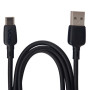 Кабель  VOIN CC-1501C USB - Type C 3А, 1m, black (быстрая зарядка/передача данных)