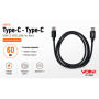 Кабель VOIN CC-1502C Type C - Type C 60W 1m, Black (быстрая зарядка/передача данных)