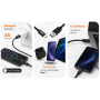 Кабель VOIN CC-1701C USB - Type C 3А, 1m, black (быстрая зарядка/передача данных)