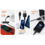 Кабель VOIN CC-1201L USB - Lightning 2.4А, 1m, Black (быстрая зарядка/передача данных)