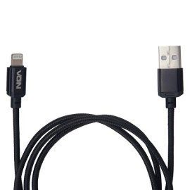 Кабель  VOIN CC-1502L USB - Lightning 2.4А, 1m, black (быстрая зарядка/передача данных)