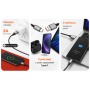 Кабель VOIN CC-1703C USB - Type C 3A 1m, Black (быстрая зарядка/передача данных)