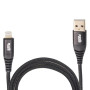 Кабель VOIN CC-4201L BK USB - Lightning 3А, 1m, black (быстрая зарядка/передача данных)