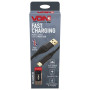 Кабель VOIN CC-4202M BK USB - Micro USB 3А, 2m, black (быстрая зарядка/передача данных)