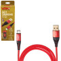 Кабель VOIN CC-4202C RD USB - Type C 3А, 2m, red (быстрая зарядка/передача данных)