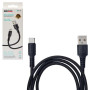 Кабель BOROFONE BX116BK, USB - Type-C 3А, 1m, Black (быстрая зарядка/передача данных)