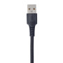 Кабель BOROFONE BX116BK, USB - Type-C 3А, 1m, Black (быстрая зарядка/передача данных)