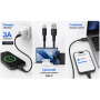 Кабель BOROFONE BX116BK, USB - Type-C 3А, 1m, Black (быстрая зарядка/передача данных)
