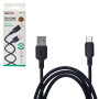 Кабель BOROFONE BX113BK, USB - Type-C 3А, 1m, Black (быстрая зарядка/передача данных)