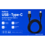 Кабель BOROFONE BX113BK, USB - Type-C 3А, 2m, Black (быстрая зарядка/передача данных)