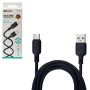 Кабель BOROFONE BX113BK, USB - Type-C 3А, 2m, Black (быстрая зарядка/передача данных)