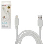 Кабель BOROFONE BX115W, USB - Lightning 2.4А, 1m, White (быстрая зарядка/передача данных)