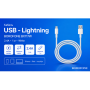 Кабель BOROFONE BX117W, USB - Lightning 2.4А, 1m, White (быстрая зарядка/передача данных)