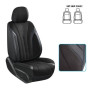 Набор чехлов  V-8907 Bk 2 пер+2 подг к-т экокожа черные