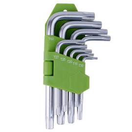 Alloid. Набор ключей изогнутых TORX. 9 предм. T10 -T50. (НТ-0912)