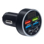 Автомобильное зарядное устройство VOIN, 36W, 4USB QC3.0 18W + 2PD 18W, 12/24V