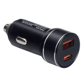 Автомобильное зарядное устройство VOIN 30W, 1USB 10W + 1PD 27W, 12/24V