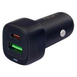 Автомобильное зарядное устройство VOIN 38W, 1USB QC3.0 18W + 1PD 20W, 12/24V