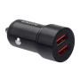 Автомобильное зарядное устройство BOROFONE BZ19, USB-A 1/2: 5V/2.4A Black