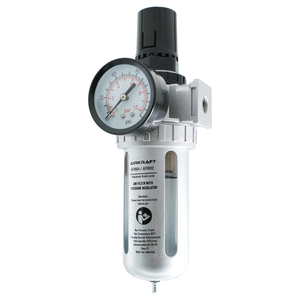 Фильтр очистки воздуха с редуктором (PROFI) 1/4" AIRKRAFT AFR802